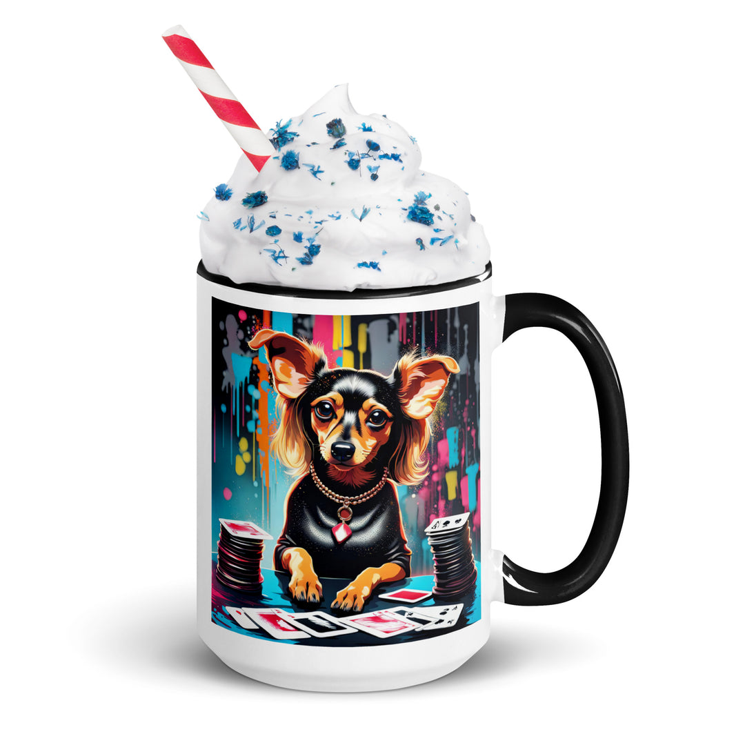 Chiweenie General- Mug with Color Inside v9