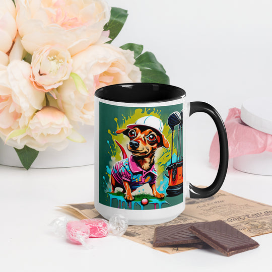 Chiweenie General- Mug with Color Inside v12