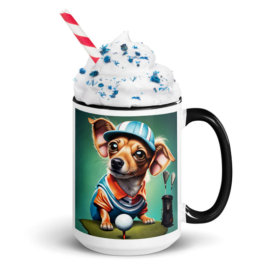 Chiweenie General- Mug with Color Inside v18