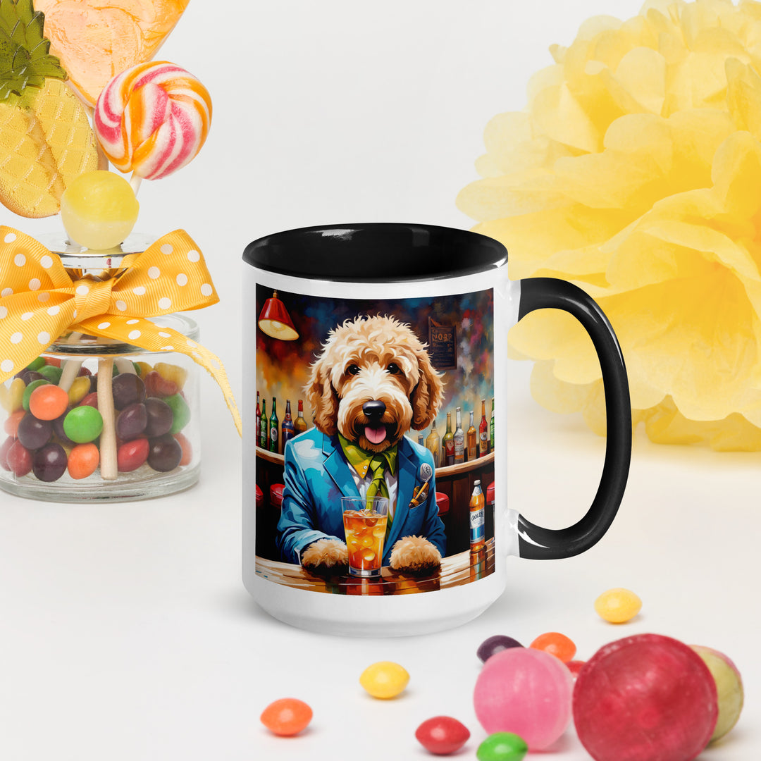 Goldendoodle- Mug with Color Inside v6