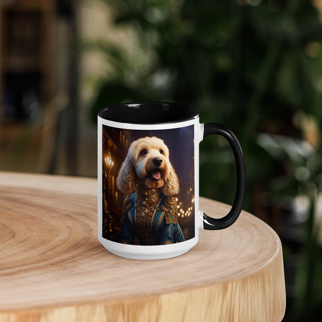 Goldendoodle- Mug with Color Inside v10