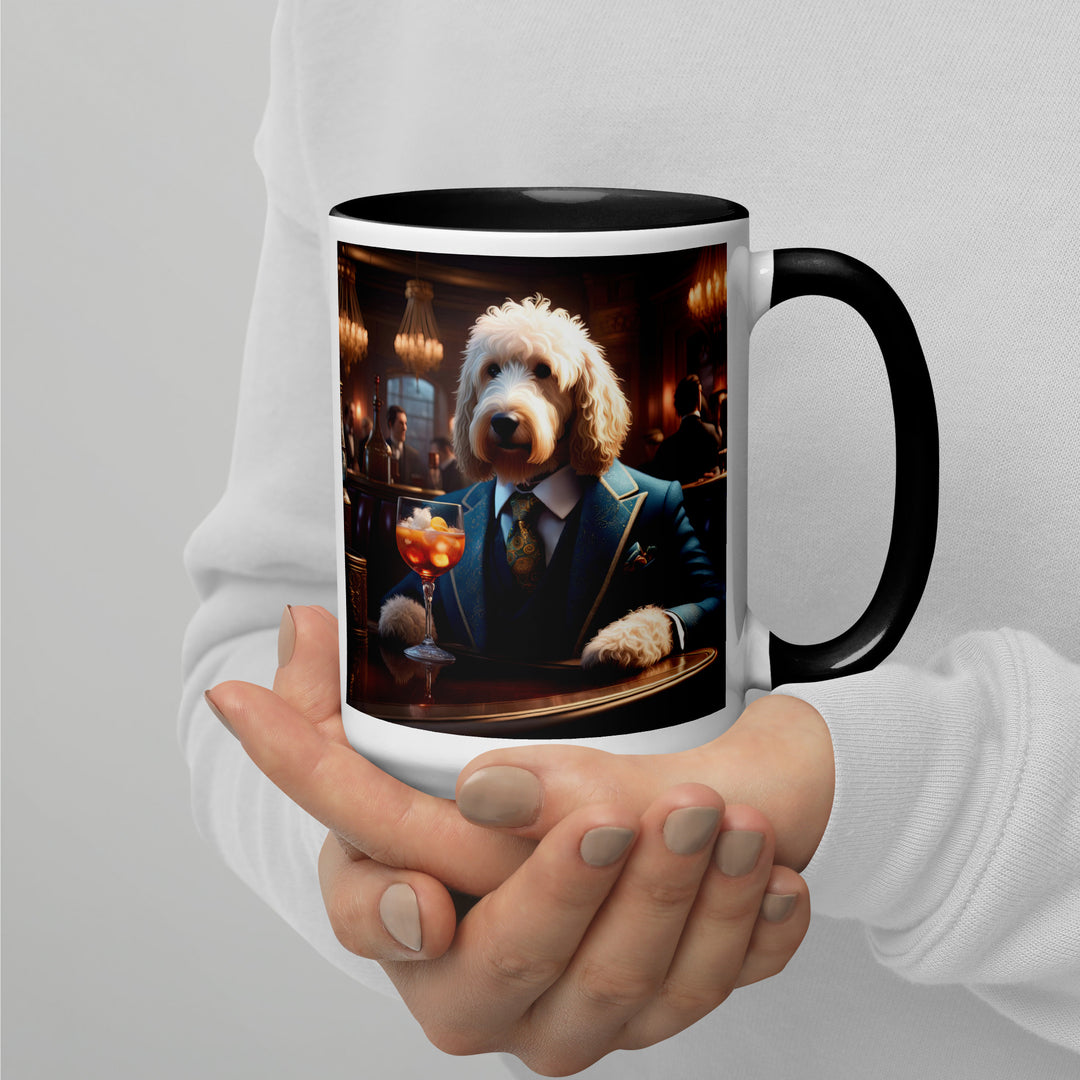 Goldendoodle- Mug with Color Inside v11