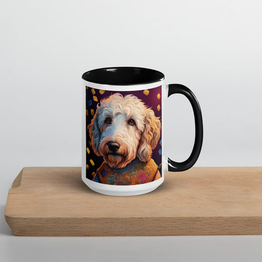 Goldendoodle- Mug with Color Inside v12