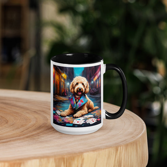 Goldendoodle- Mug with Color Inside v19