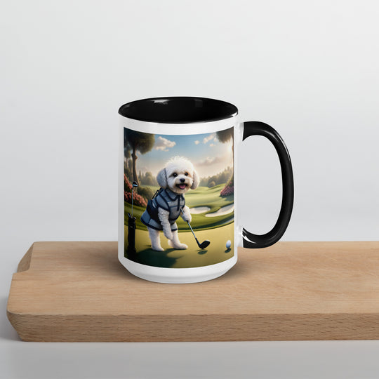 Maltipoo Golfer- Mug with Color Inside