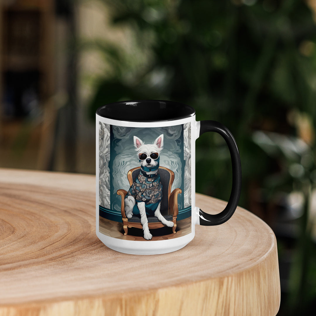 Pekapoo General- Mug with Color Inside v8