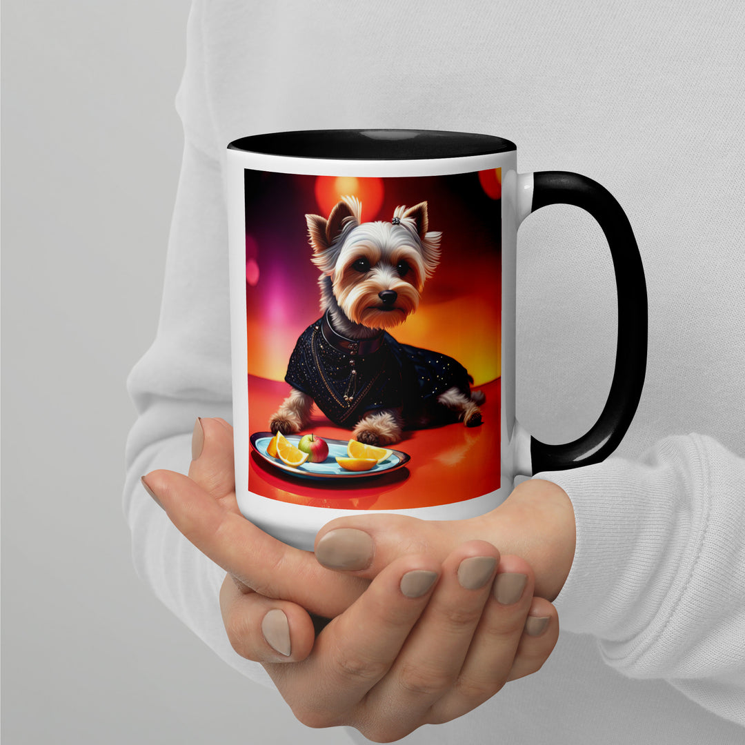 Yorkipoo General- Mug with Color Inside v4