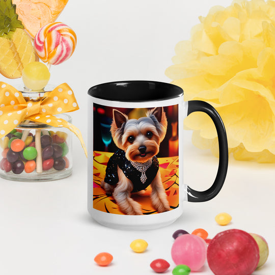 Yorkipoo General- Mug with Color Inside v6