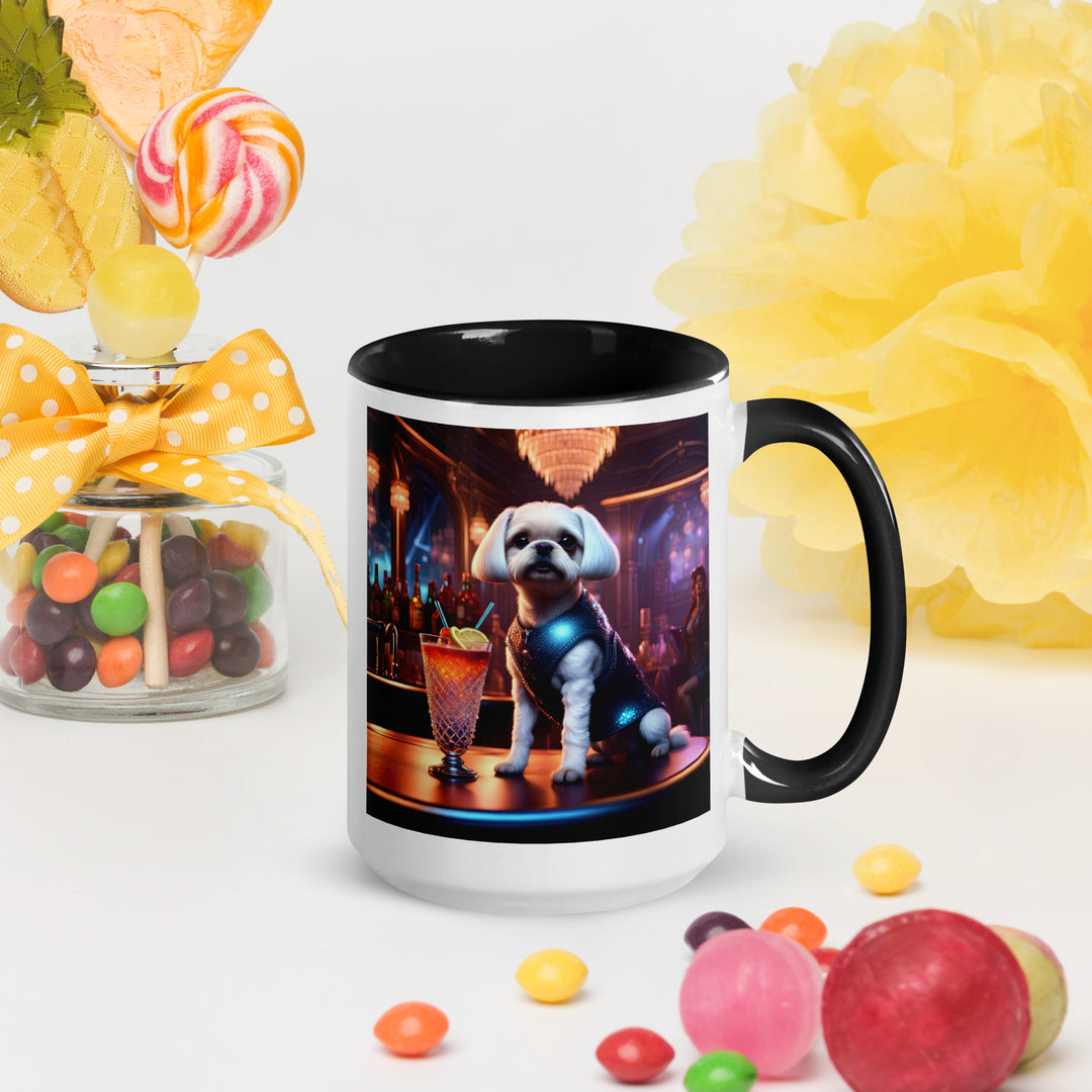 Pugapoo General- Mug with Color Inside v4