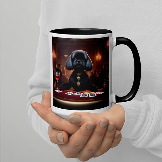 Pugapoo General- Mug with Color Inside v5