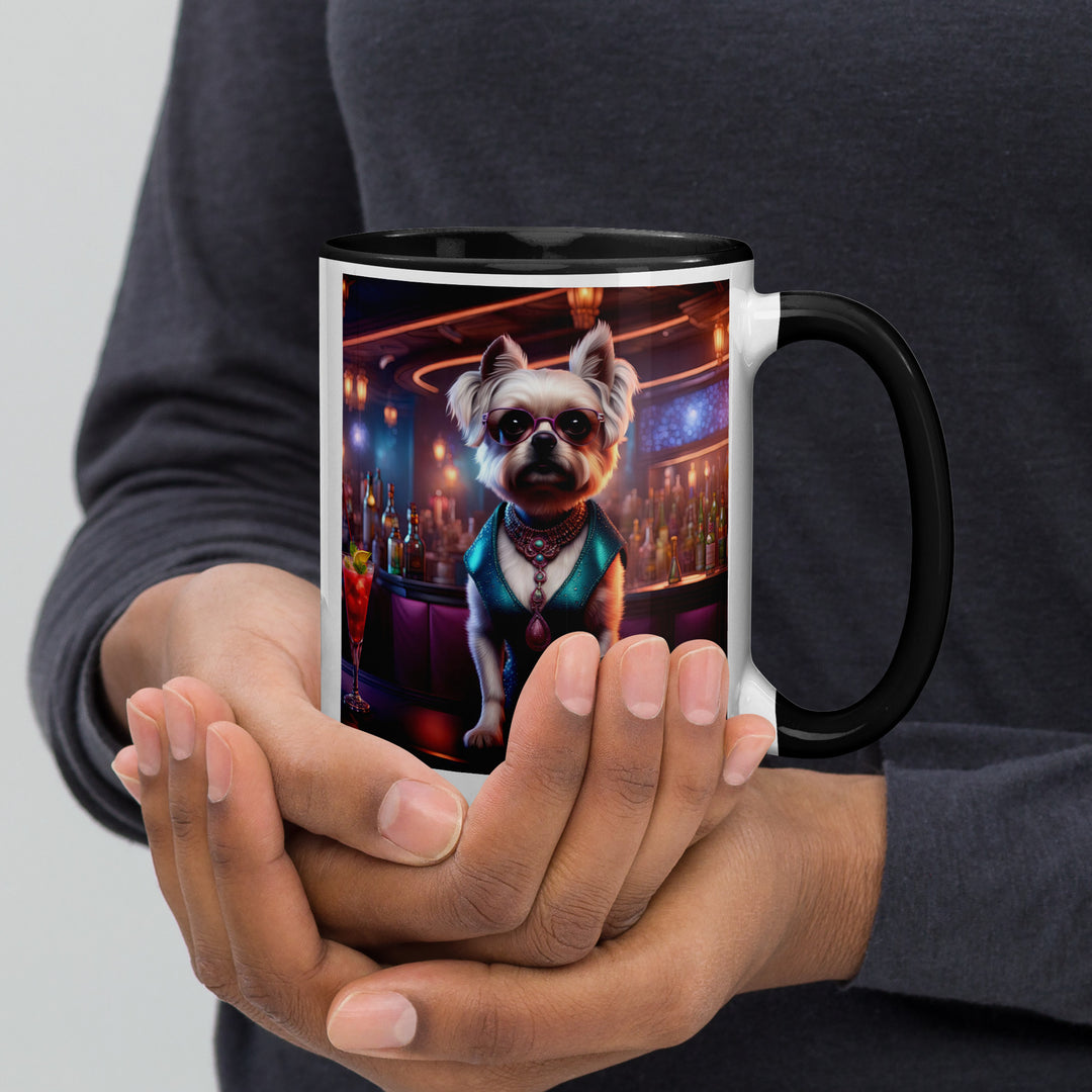 Pugapoo General- Mug with Color Inside v6