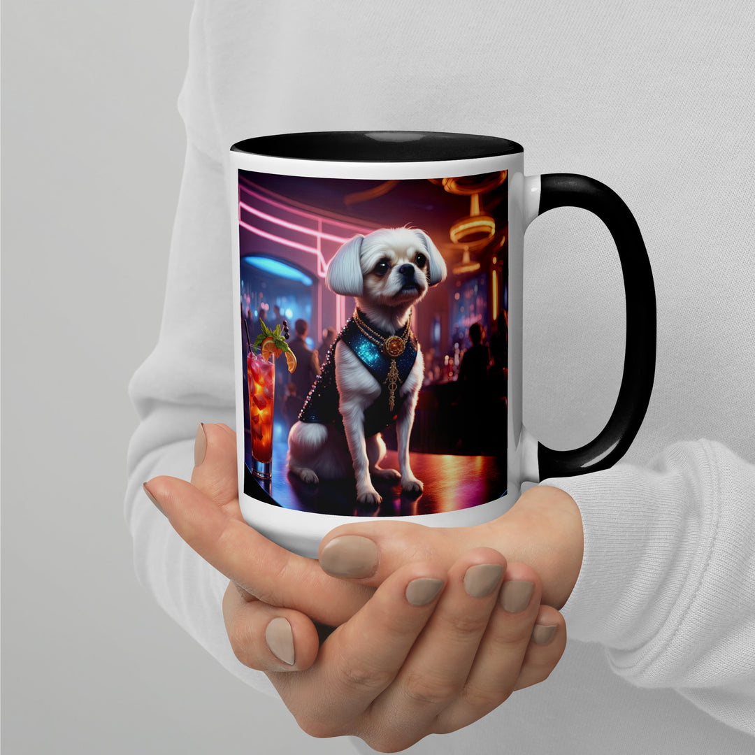 Pugapoo General- Mug with Color Inside v7