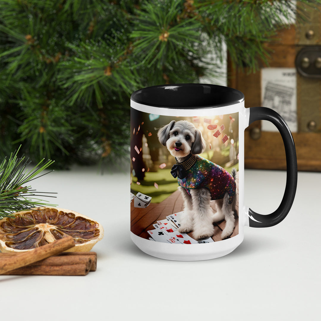 Schnoodle Golfer- Mug with Color Inside v2