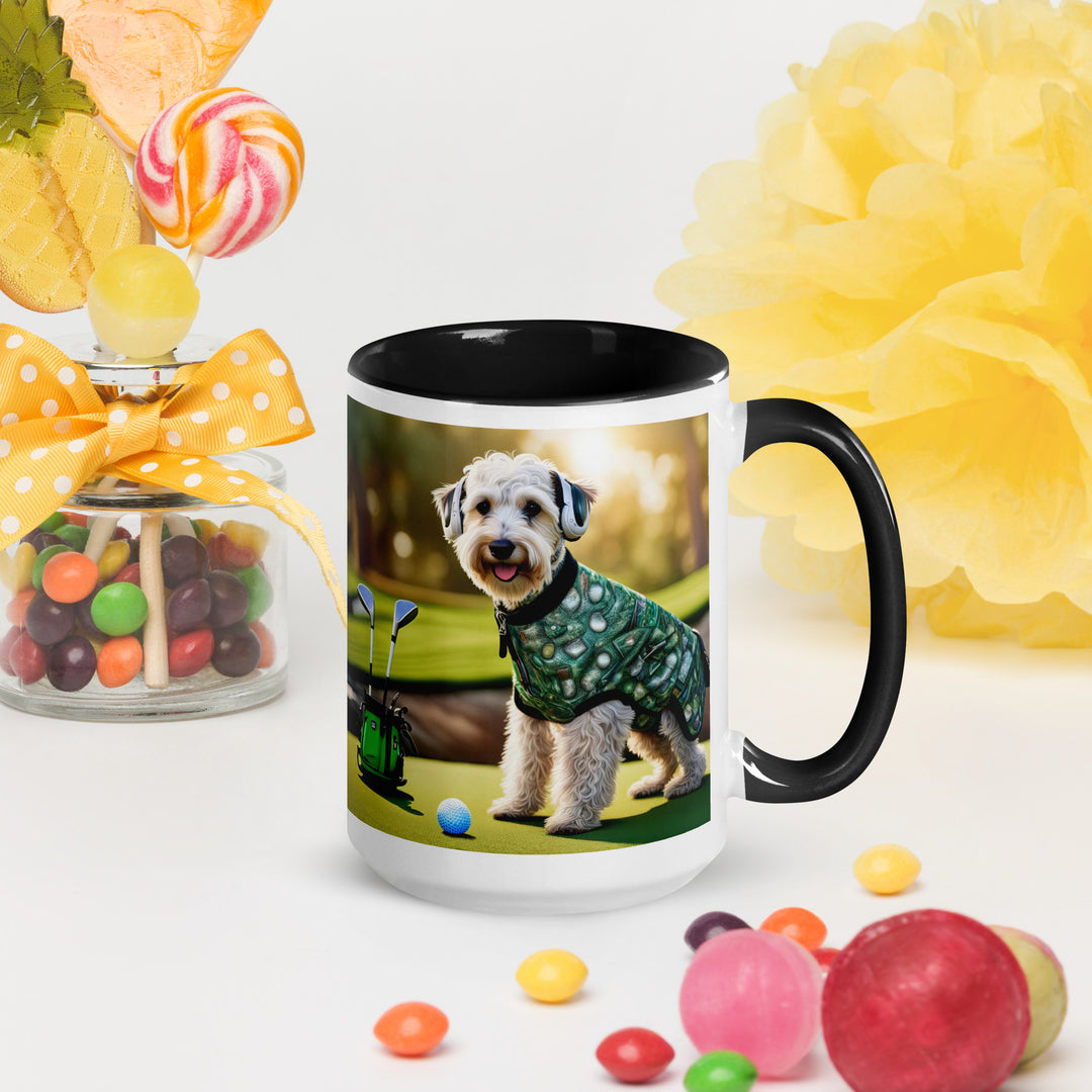 Schnoodle Golfer- Mug with Color Inside v5