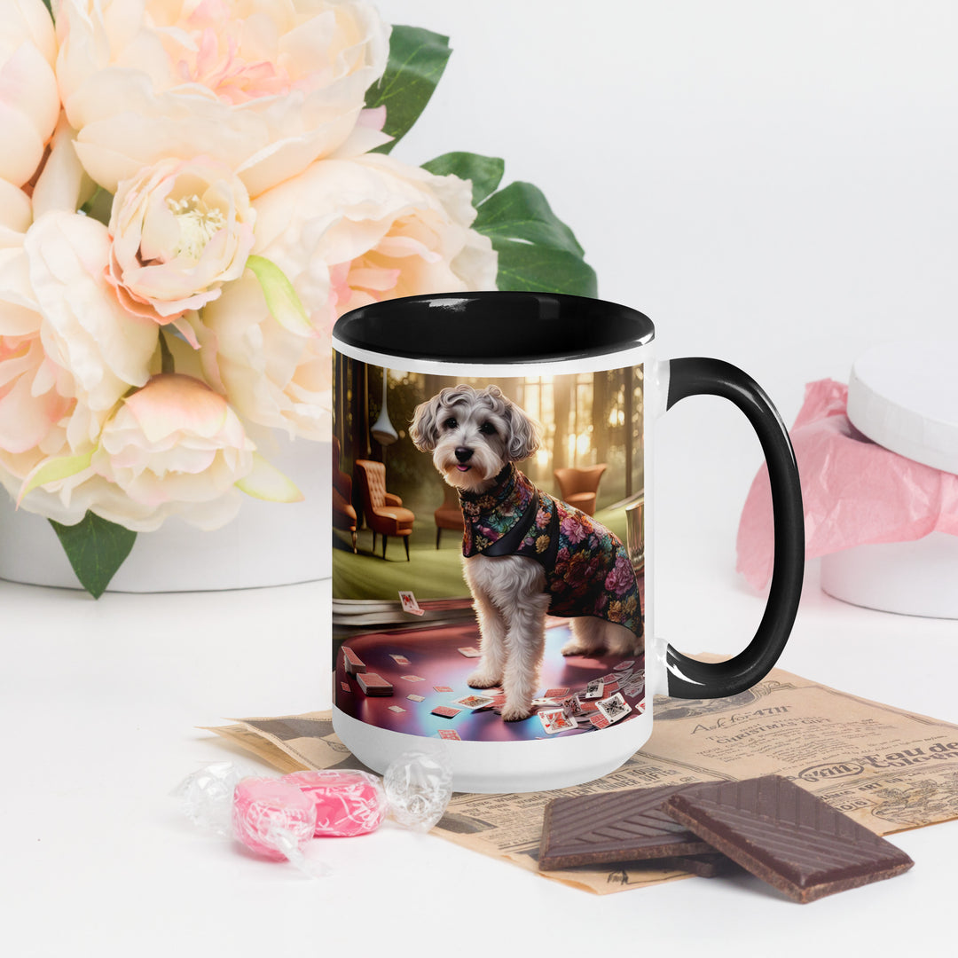 Schnoodle Golfer- Mug with Color Inside v8