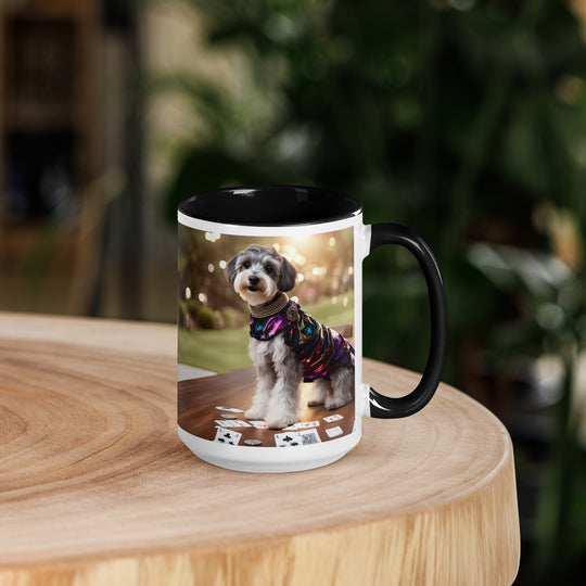 Schnoodle Golfer- Mug with Color Inside v12