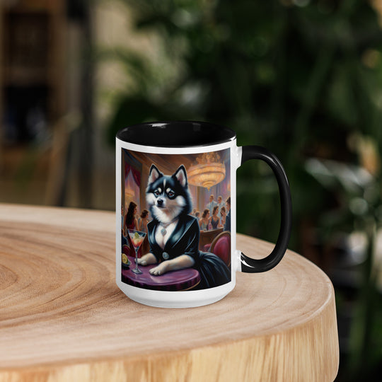 Pomsky General- Mug with Color Inside v5