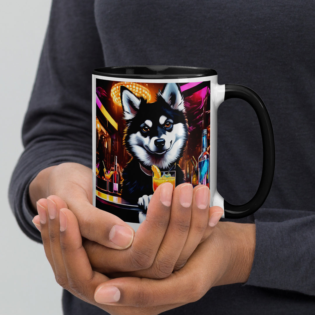 Pomsky General- Mug with Color Inside v9