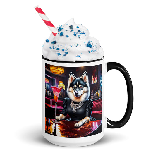 Pomsky General- Mug with Color Inside v10