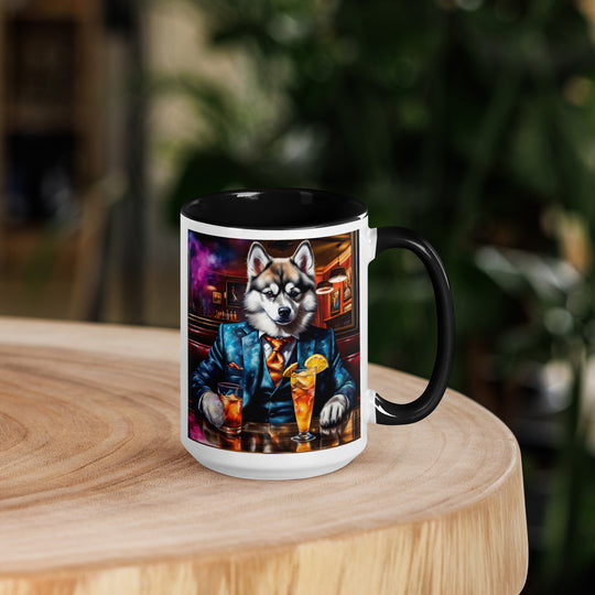 Pomsky General- Mug with Color Inside v13