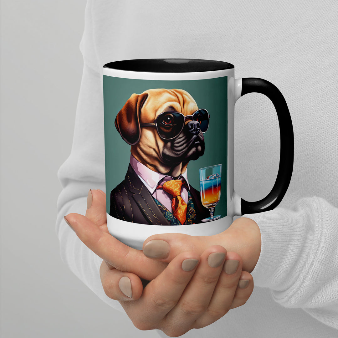 Puggle General- Mug with Color Inside