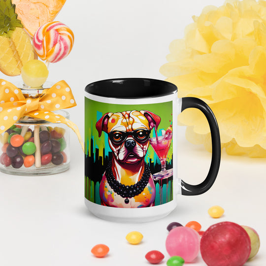 Puggle General- Mug with Color Inside v4