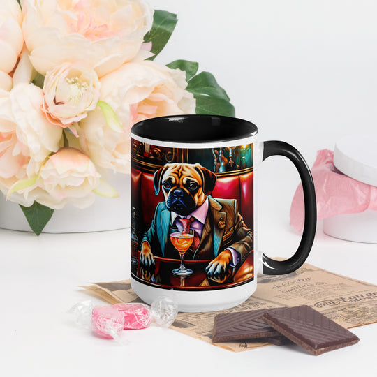 Puggle General- Mug with Color Inside v8