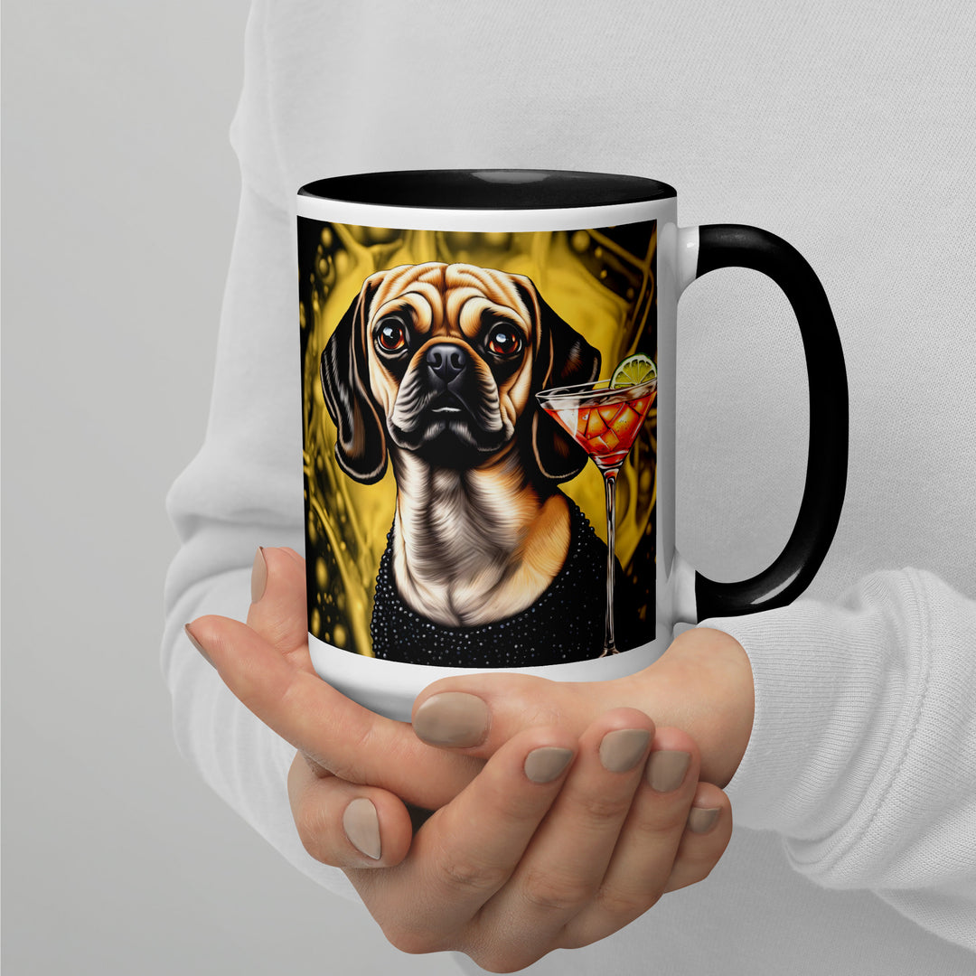 Puggle General- Mug with Color Inside v11