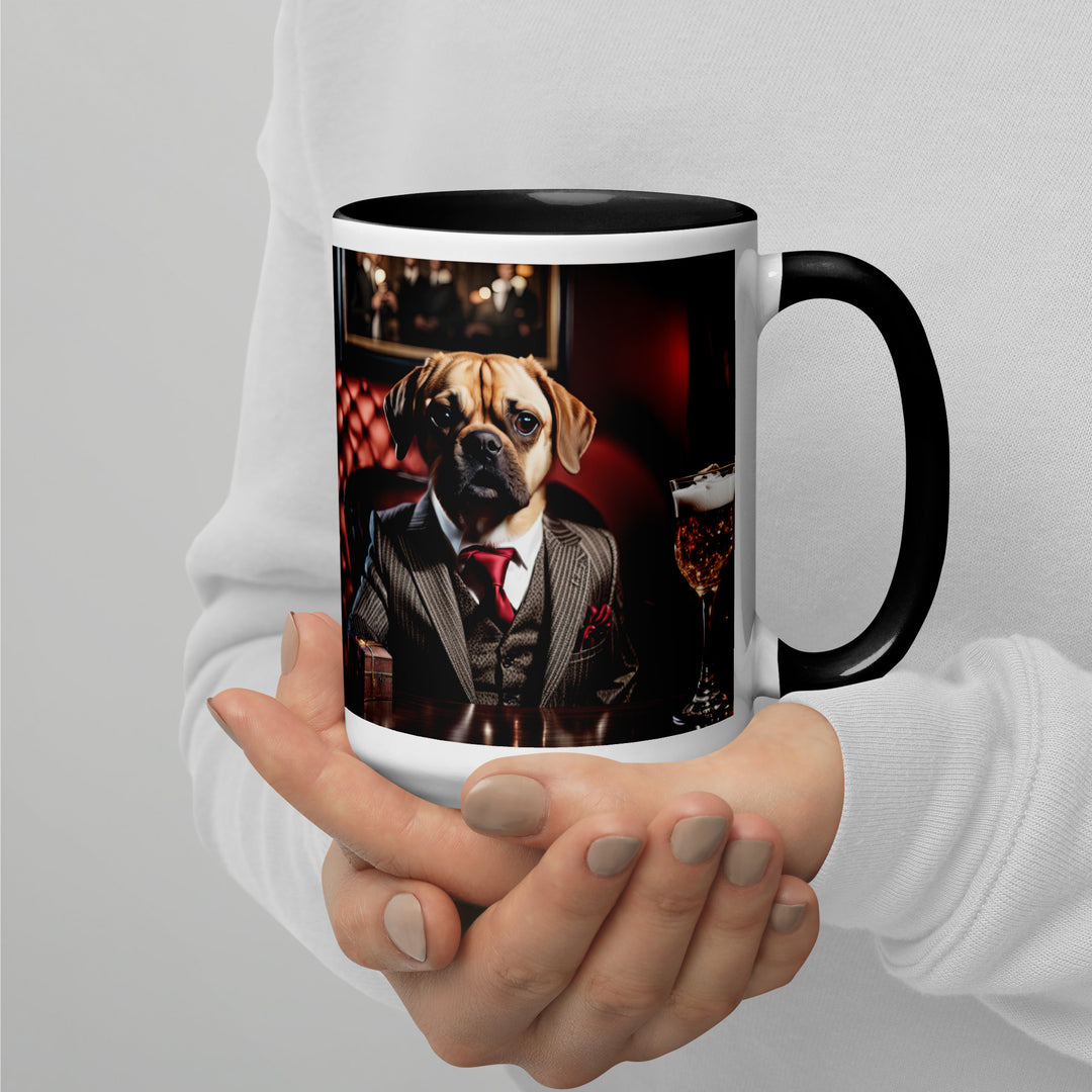 Puggle General- Mug with Color Inside v12