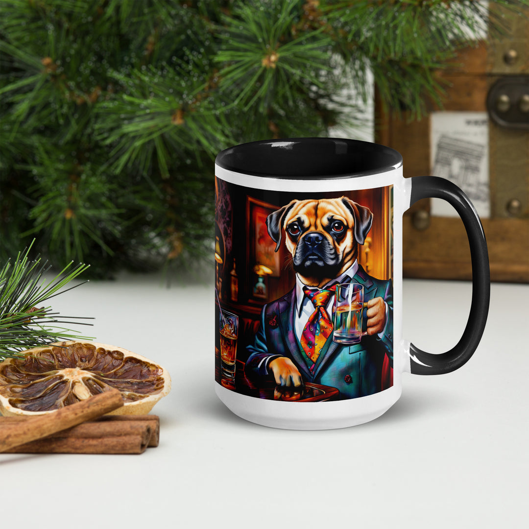 Puggle General- Mug with Color Inside v15