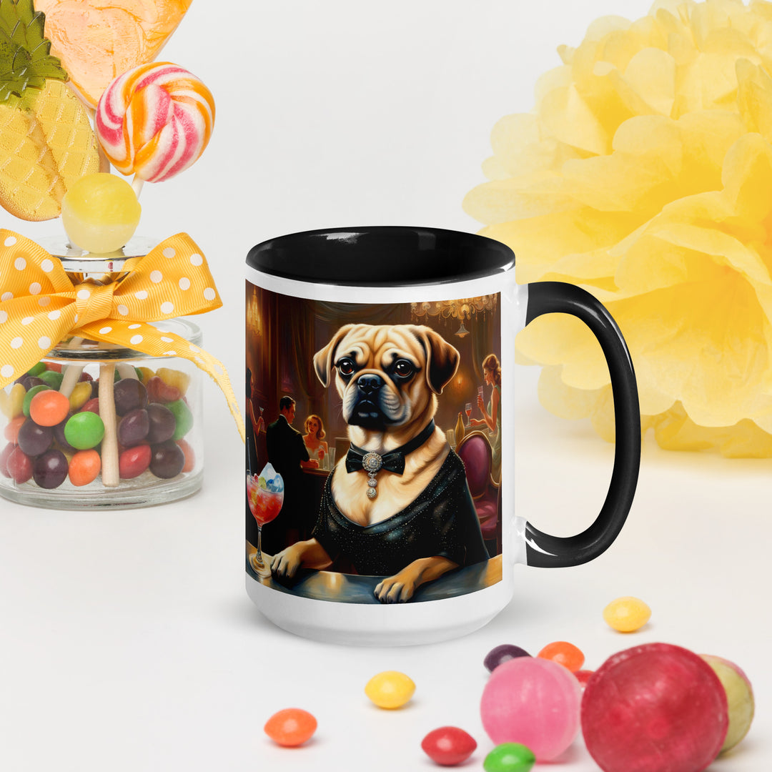 Puggle General- Mug with Color Inside v16