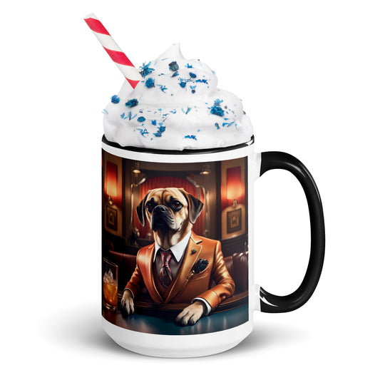 Puggle General- Mug with Color Inside v18