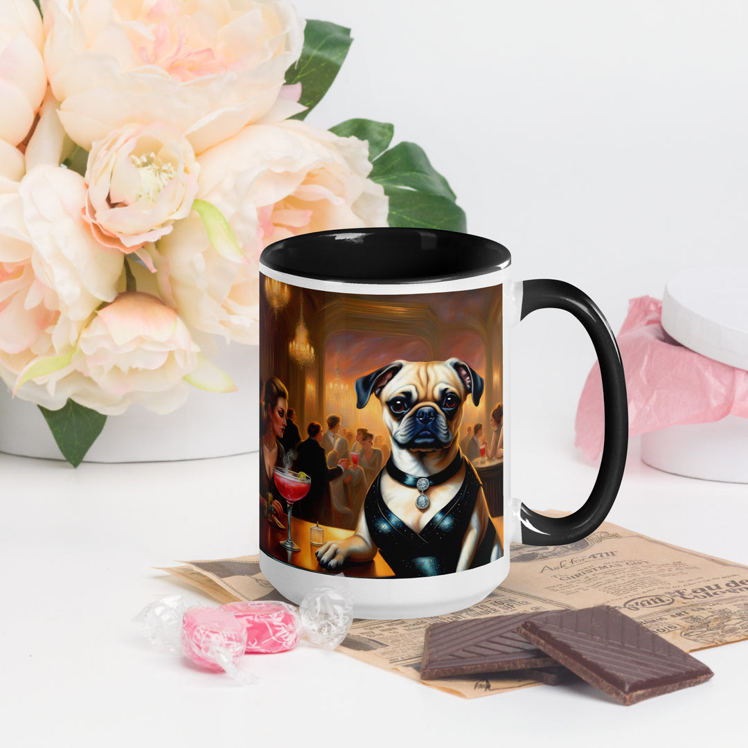 Puggle General- Mug with Color Inside v19