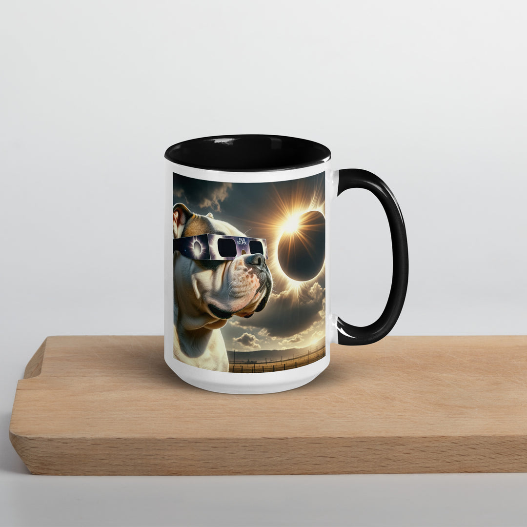 American Bulldog Eclipse- Mug with Color Inside