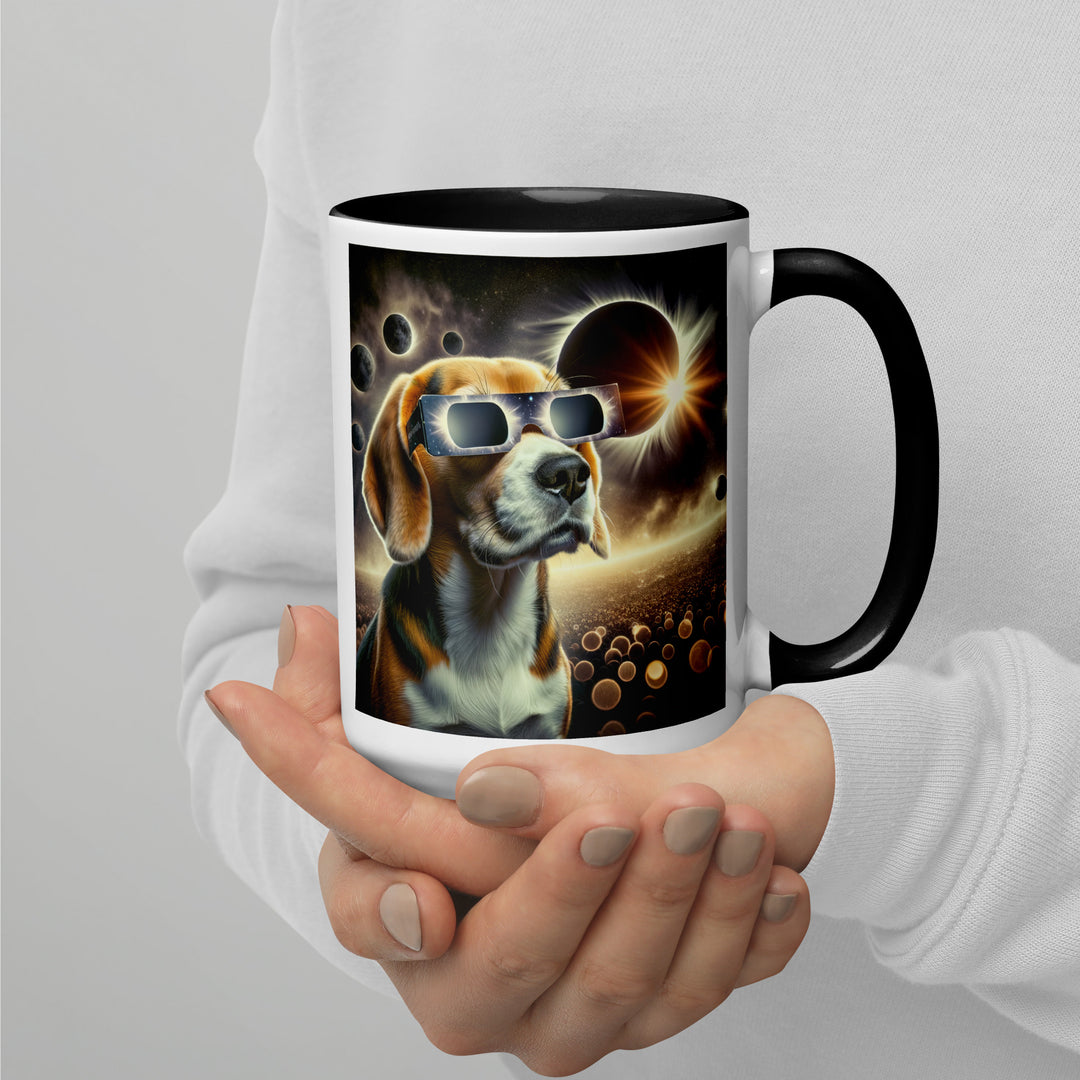 Beagle Eclipse- Mug with Color Inside v2