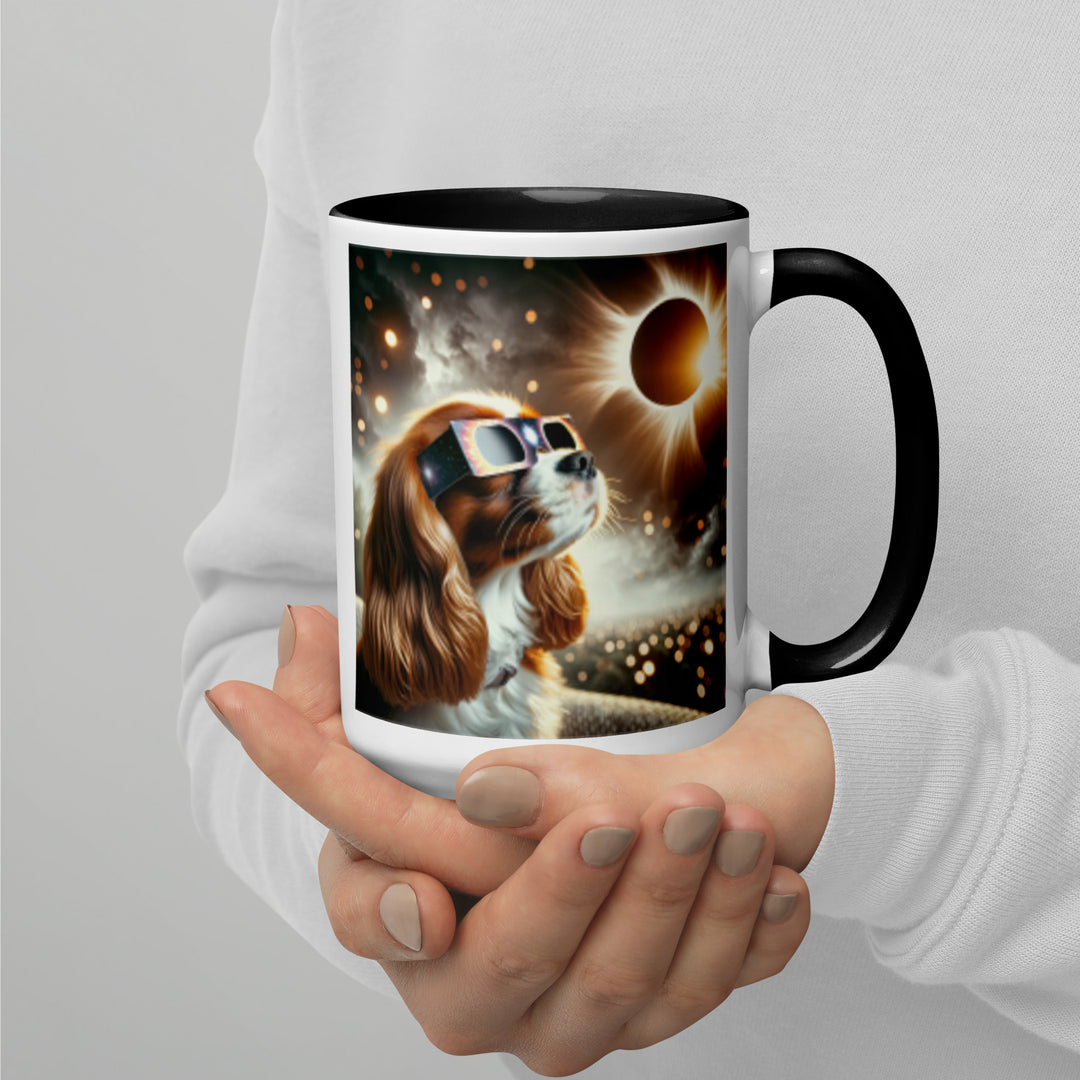 Cavalier King Charles Spaniel Eclipse- Mug with Color Inside v2