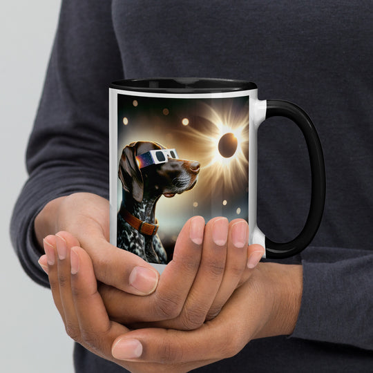 German Shorthaired Pointer Eclipse- Mug with Color Inside