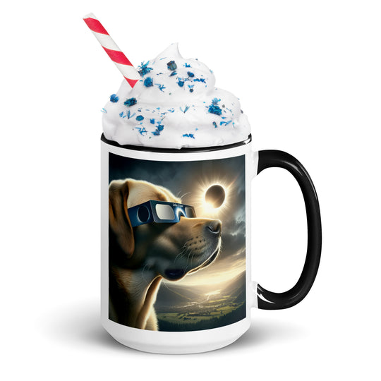 Labrador Retriever Eclipse- Mug with Color Inside v2