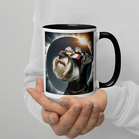 Miniature Schnauzer Eclipse- Mug with Color Inside v2