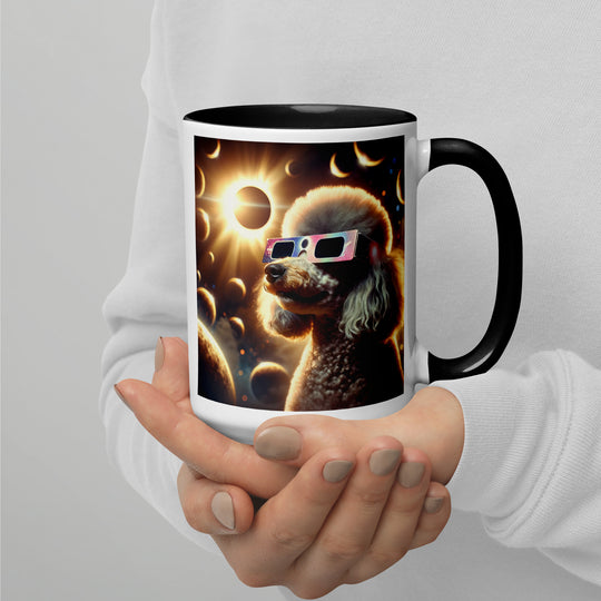 Poodle Eclipse- Mug with Color Inside v2