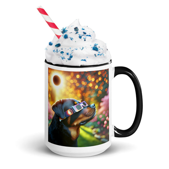 Rottweiler Eclipse- Mug with Color Inside