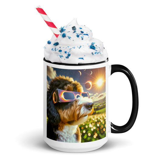 Bernedoodle Eclipse- Mug with Color Inside v2