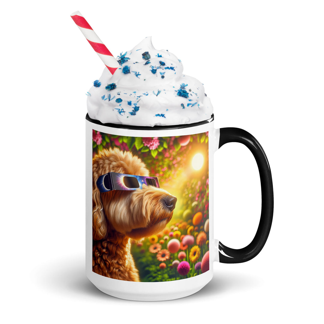 Goldendoodle Eclipse- Mug with Color Inside