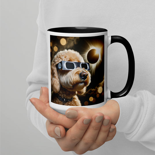 Goldendoodle Eclipse- Mug with Color Inside v2