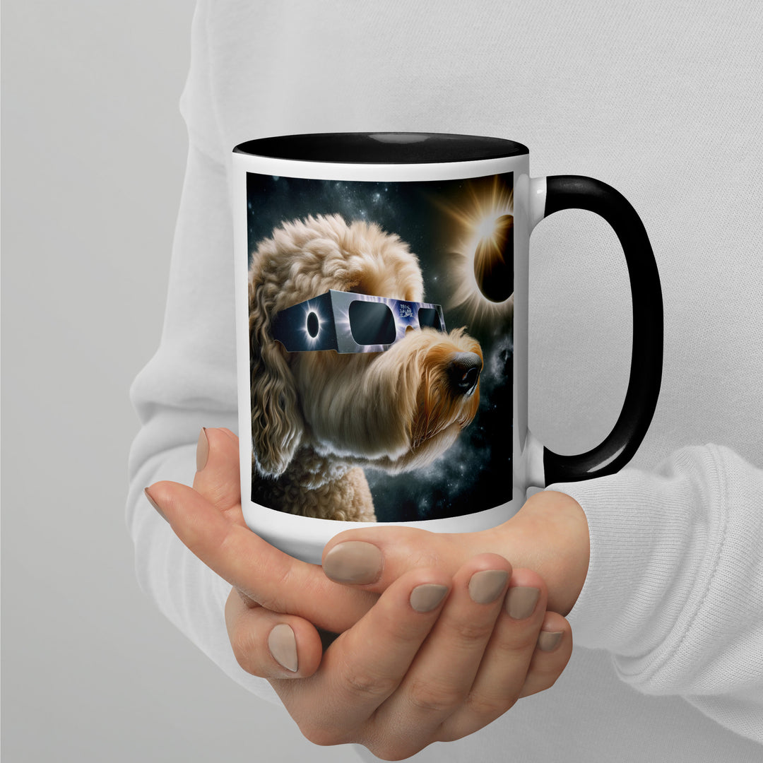 Labradoodle Eclipse- Mug with Color Inside