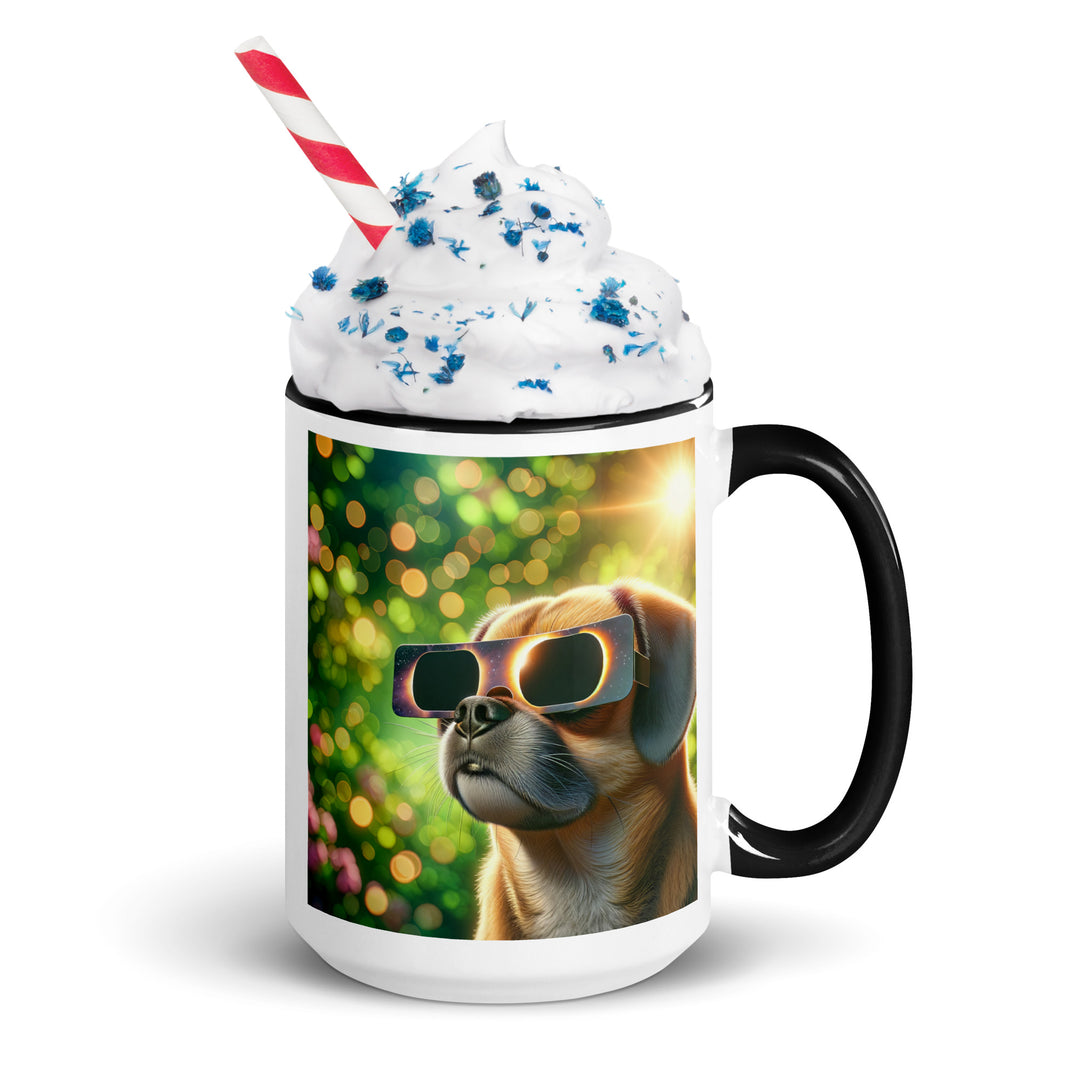 Puggle Eclipse- Mug with Color Inside v2