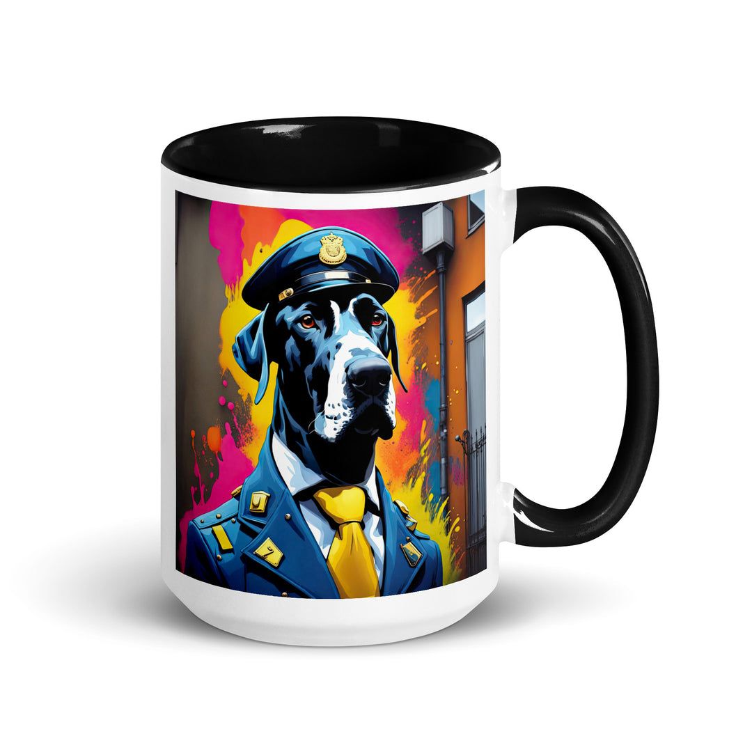 Great Dane- Mug with Color Inside v5