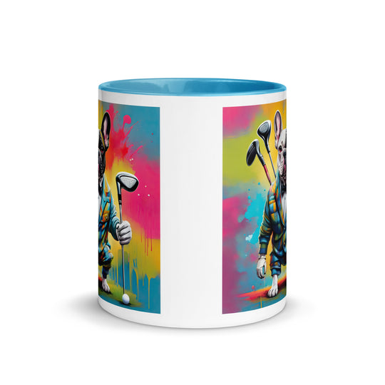 Mug with Color Inside-French Bulldog V2