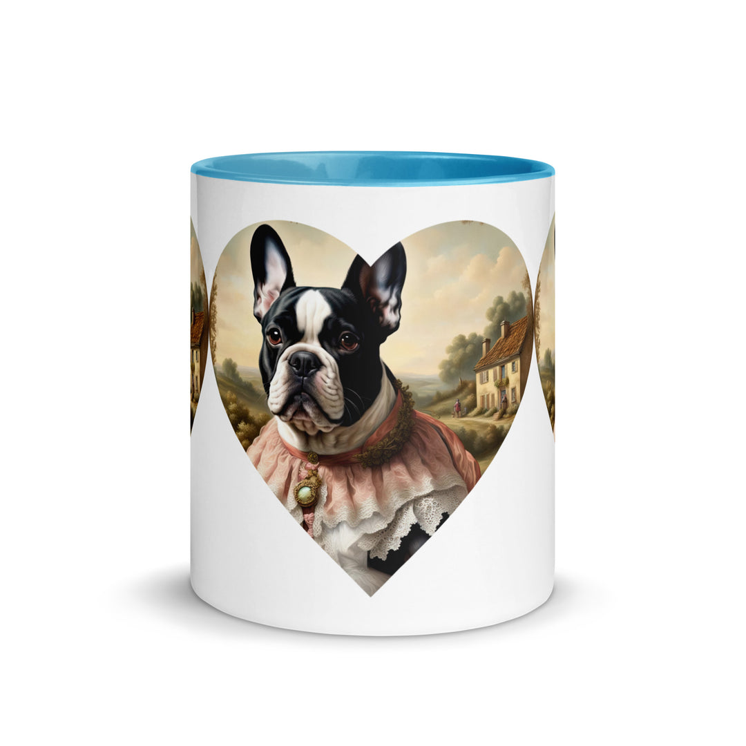 Mug with Color Inside-French Bulldog V6