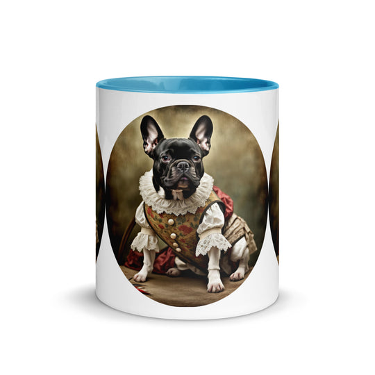 Mug with Color Inside-French Bulldog V8